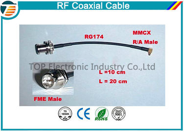 Koaxialkabel RG174 Hochleistungs-männlich-weibliches Rfs mit MMCX Verbindungsstück-Reihen