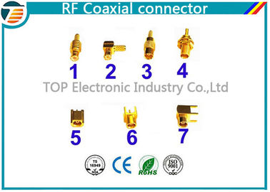 PCB Assembled RG174 RF Coaxial Connector MCX Gold Plated Less Weight