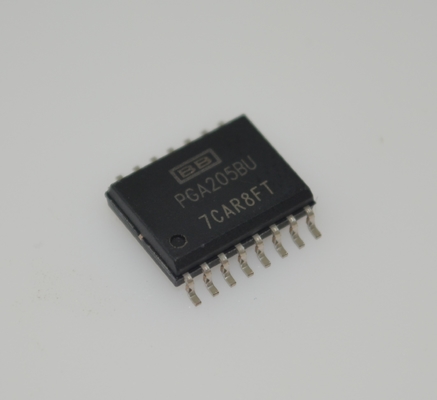 PGA205BU Programmierbarer Verstärker mit einstellbarer Verstärkung 1-1000x Verstärkungsbereich 1 MHz Bandbreite ±18V Versorgung 0,01% Verstärkungsfehler DIP-16 -40°C bis +85°C