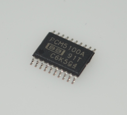 PCM5100APWR Fortschrittlicher 32-Bit 384 kHz Stereo-DAC 112 dB SNR, <0,001 % THD+N Integrierter LP-Filter 2 VRMS Ausgang Geringes Jitter Einzelversorgung (2,7-5,5 V) Winziges TSSOP-16 für tragbares Hi-Fi-Audio