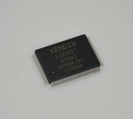 KSZ8997 9-Port 10/100 Managed Switch mit QoS VLAN Energy Detection Auto-MDI/MDIX 3.3V Betrieb Industrie-Temperatur (-40°C bis +85°C) 128-Pin PQFP-Paket und erweitertes Verkehrsmanagement