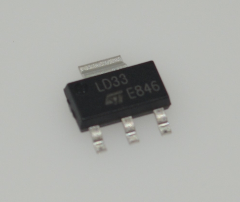 LD1117S33CTR 3,3V LDO-Spannungsregler mit 1A Ausgang, geringer Spannungsabfall, hohe Genauigkeit, Überstrom- & Thermalschutz, stabil mit Keramikkondensatoren, SOT-223-Gehäuse
