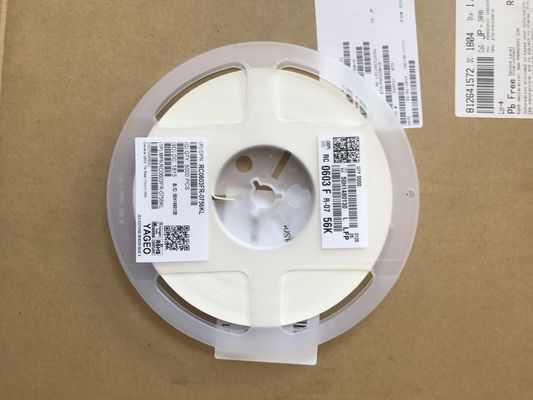 RC0603FR-0756KL 56kΩ Thin Film Resistor 0603 Package ±1% Tolerance ±100ppm/°C TCR 0.1W Rating Halogen-Free RoHS Compliant Ideal for Voltage Division & Signal Conditioning Circuits