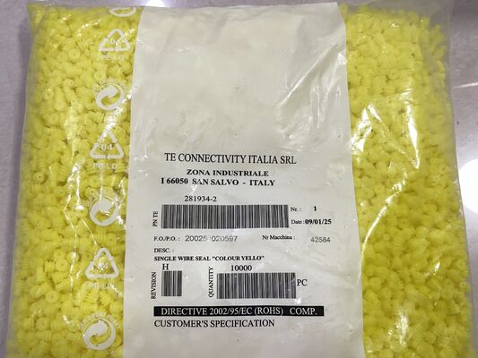 281934-2 2 Position 2,5 mm Schwung Draht-zu-Board-Kopf Rechtswinkel durch Loch gehüllt Reibungssperre Polarierte Zinnplatte für industrielle und automobile Anwendungen