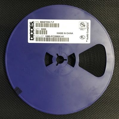 BAS70W-7-F Dual-Serie Schottky Diode 70V Umspannung 200mA Vorwärtsstrom Niedrig VF & Leckage SOT-323 Paket Hochgeschwindigkeitsschalter Ideal für Schutz & HF-Schaltkreise