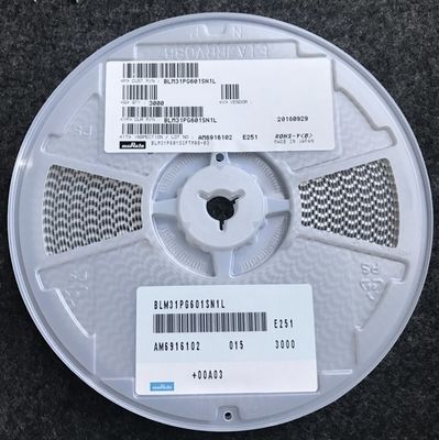 BLM31PG601SN1L 600Ω Ferritperle 1206 Größe 3A Nennstrom Hohe Impedanz@100MHz AEC-Q200 -55°C bis +125°C