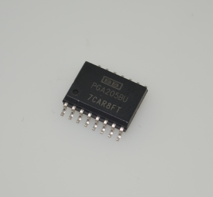 PGA205BU Programmierbarer Verstärker mit einstellbarer Verstärkung 1-1000x Verstärkungsbereich 1 MHz Bandbreite ±18V Versorgung 0,01% Verstärkungsfehler DIP-16 -40°C bis +85°C