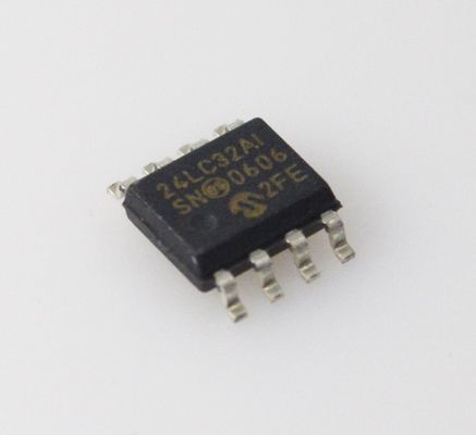 24LC32A-I/SN 32K I2C EEPROM 400 kHz Geschwindigkeit 1M Schreibzyklen 2,5-5,5V Bereich 64-Byte-Seite Industriequalität Geringe Leistung RoHS-konform Kompaktes SOIC-8-Gehäuse