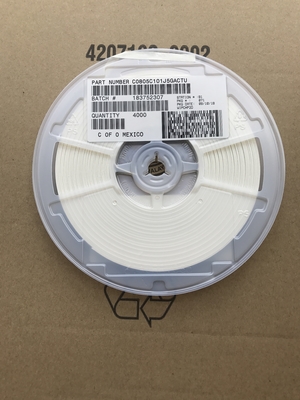 C0805C101J5GACTU 100 pF 50 V C0G/NP0 0805 Keramikkondensator ±5 % Toleranz Hohe Frequenzstabilität Ultra-niedriger ESR Hoher Q-Wert und Gurtverpackung für Präzisionsschaltungen
