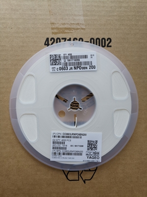 CC0603JRNPO0BN200 Idealer 200pF NPO-Kondensator für Hochfrequenzkreise 0603 Größe Ultra-stabil Niedrig ESR Hohe Q-Faktor Präzisionswert Höhere Leistung RoHS-konform
