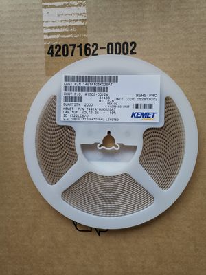 T491A105K025AT 1μF 25V Tantal-Kondensator 10% Tol. A-Gehäuse 125°C Low ESR Hohe Zuverlässigkeit Stabile Leistung für Automobil-, Industrie- und Medizinanwendungen