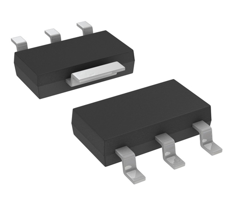 LM1117IMPX-ADJ/NOPB Einstellbarer 1,25-13,8V 800mA LDO-Regulator mit 1,2V Abfall 1% Genauigkeit Strom/Wärmeschutz Stabil mit Keramikkappen SOT-223 Paket -40°C bis +125°C Bereich