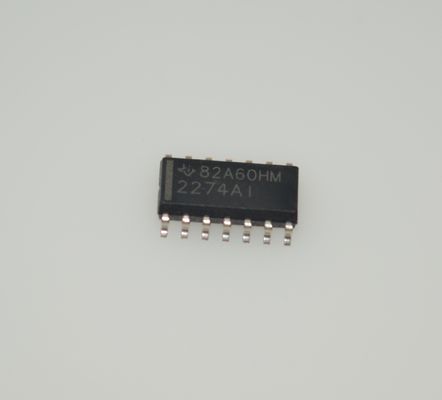 TLC2274AIDR Quad Rail-to-Rail Op Amp with 2.2MHz Bandwidth 3.6V/µs Slew Rate 3V to 16V Supply Low Noise Low Input Bias High Output Drive SOIC-14 Package and Extended Temperature Range