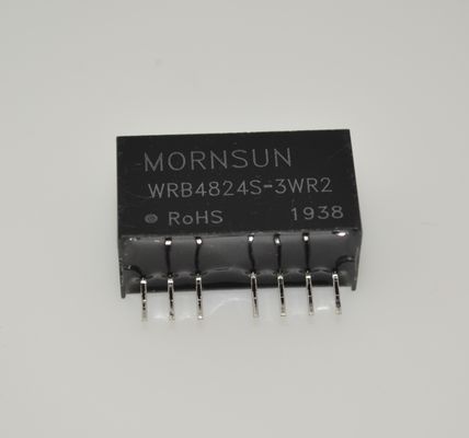 WRB4824S-3WR2 Fortgeschrittene 48V 2,4kW DIN Schienenstromversorgung Ultrabreite 85-264VAC Eingang 300% Spitzenleistung, aktive PFC Niedrigleckstrom -40°C bis +85°C Betrieb IP67 Schutz C1/C2 Immunität and 5G Ready