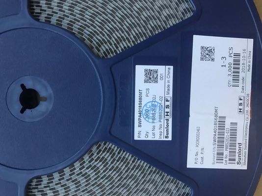 SWPA4018S680MT 68μH Leistungsinduktor mit 20% Toleranz 4018 Größe 1,24A Sat-Strom 1,15A Temp-Rise-Strom abgeschirmt Konstruktion -40°C bis 125°C Bereich RoHS-konforme Bande and Roll Verpackung