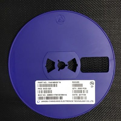 1N4148WS Hochgeschwindigkeits-Schaltdiode mit 100V Nennspannung, 150mA Strom, extrem niedriger 2pF Kapazität, 4ns Erholzeit, SOD-323 Miniaturgehäuse, AEC-Q101 qualifiziert für Automobil- und allgemeine Anwendungen