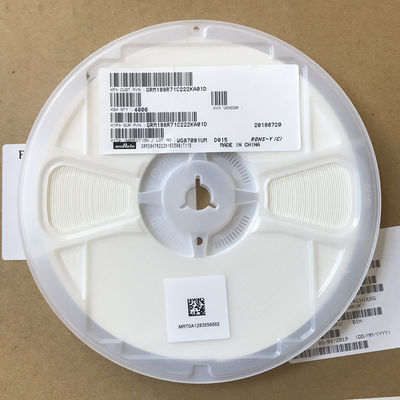 GRM188R71C222KA01D 2,2 nF MLCC 16V Nennspannung X7R Dielektrikum Gehäuse 0603 10% Toleranz Hochfrequenz-stabiles Verhalten Ideal für Filter- und Resonanzschaltungen