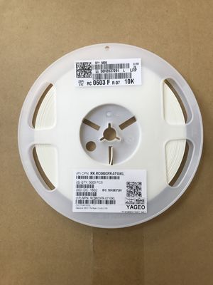 RC0603FR-0710KL 10kΩ Präzisionswiderstand 0603 Gehäuse 1% Toleranz ±100ppm/°C TCR 1/10W Nennleistung Dünnschichttechnologie Halogenfrei RoHS-konform für Pull-up- und Sensor-Schaltungen