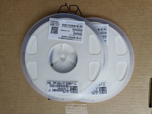 Kompakte 0603 MLCC 0.1μF (104) Kapazität 5,9V Nennwert Ultra-niedrig ESR/ESL Hochfrequenzleistung Stabil Y5V Dielektrische Miniaturgröße Ideal für die Entkopplung und Filterung in dichten PCBs