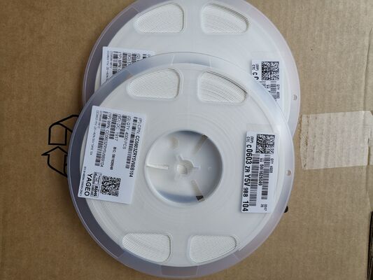 Kompakte 0603 MLCC 0.1μF (104) Kapazität 5,9V Nennwert Ultra-niedrig ESR/ESL Hochfrequenzleistung Stabil Y5V Dielektrische Miniaturgröße Ideal für die Entkopplung und Filterung in dichten PCBs