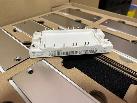 FP50R12KT4 1200V 50A PIM IGBT-Modul TRENCHSTOPTM IGBT4 Niedriger Schaltverlust Integrierter Berichterstatter und Bremsplatte aus Kupfer NTC Hochschaltfrequenz für Motorantriebe und HVAC
