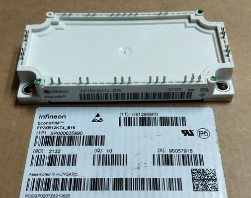 FP75R12KT4 B16 1200V 150A PIM IGBT-Modul Trench Field Stop Low VCE ((sat) 2.25V Integrierter Richter und NTC Kupfer-Basisplatte 150°C Betrieb für Motorantriebe und UPS