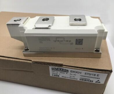 SKKH570/18E 1800V 570A Thyristor-Diode-Modul, doppelt seriell, verstärktes Gate, niedrige VF 1,44V, 19kA Stoßstrom, AlN-Keramiksockel, Druckkontakte, UL-zertifiziert für Sanftanlasser