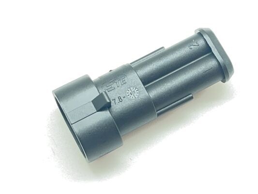 282104-1 2-Position 5,0mm Raster Buchse Vertikal Durchsteckmontage mit Gehäuse, Riegel und Verpolungsschutz UL 94V-0 für Netzteile und Industriesteuerungen