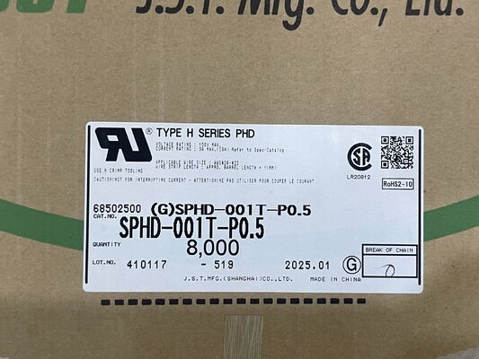 SPHD-001T-P0.5 Kompaktes Gerät mit hoher Aufbewahrung, niedrigem Einsatz, schwingungsbeständig, leicht zu krümmen 26-28 AWG, ideal für enge Elektronik